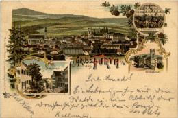 Gruss Aus Furth Im Wald - Litho - Furth