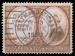 VATIKAN 1957 Nr 271 Zentrisch Gestempelt X401762 - Used Stamps