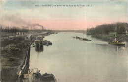 St-Ouen, La Seine, Vue Du Pont De St-Ouen - Autres & Non Classés