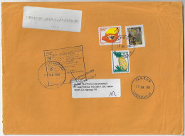 Brazil 2005 Returned Cover Florianópolis Ilhéus Agency Stamp Painting Cândido Portinari + Fruit Papaya Pineapple - Storia Postale