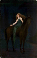 Frau Mit Pferd - Paarden