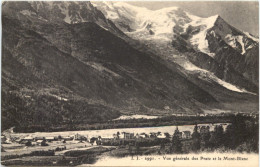 Chamonix, Vue Generale Des Prats Et Le Mont-Blanc - Chamonix-Mont-Blanc