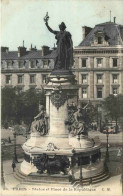 Paris, Statue Et Place De La Republique - Autres & Non Classés