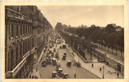 Paris, La Rue De Rivoli, Les Jardins Des Taileries Et La Lcuv - Other & Unclassified