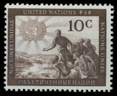 UNO NEW YORK 1951 Nr 6 Postfrisch X404DBE - Altri & Non Classificati