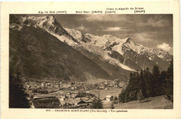 Chamonix, Et Le Mont-Blanc, Vue Generale - Chamonix-Mont-Blanc