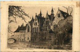 Bruges - Palais - Radierung - Brugge