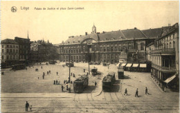 Liege, Palais De Justice Et Place Saint-Lambert - Luik