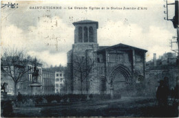 Saint-Ettiene, La Grande Eglise Et La Statue Jeanne DÀrc - Other & Unclassified