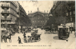 Paris, Le Boulevard Denain Et La Gare Du Nord - Autres & Non Classés