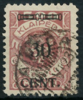 MEMEL 1923 Nr 175I Gestempelt Gepr. X41E8BA - Klaipeda 1923