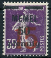 MEMEL 1921 Nr 48 Ungebraucht X41E9A2 - Memel (Klaipeda) 1923
