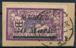 MEMEL 1922 Nr 115 Zentrisch Gestempelt Briefstück Gepr. X41EA26 - Memelland 1923