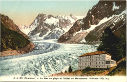 Chamonix, La Mer De Glace Et L`Hotel Du Montanvert - Chamonix-Mont-Blanc