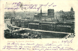 Paris, Panorama Du Quartier Notre-Dame - Autres & Non Classés