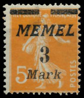 MEMEL 1922 Nr 110 Ungebraucht X41EA9A - Memel (Klaïpeda) 1923
