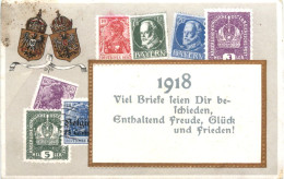 Neujahr 1918 - Briefmarken - Timbres (représentations)