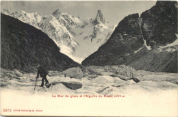 Chamonix Mont Blanc, La Mer De Glace Et LÀiguille Du Geant - Chamonix-Mont-Blanc