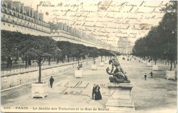 Paris, Le Jardin Des Tuileries Et La Rue De Rivoli - Other & Unclassified