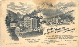 Chamonix - Hotel Du Col Des Montets A Trelechant - Litho - Chamonix-Mont-Blanc