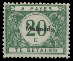 BELGISCHE B-POST MALMEDY PORTO Nr 3 Ungebraucht X425EAA - Occupation 1914-18