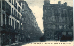 Saint-Etienne, Place Dorian Et Rue De La Republique - Saint Etienne