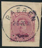 BELGISCHE BES.-POST EUPEN Nr 6 Zentrisch Gestempelt Briefstück X4262A6 - Besetzungen 1914-18