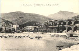 Cerbere, La Plage Et Les Ecoles - Altri & Non Classificati