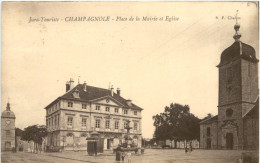 Champagnole, Place De La Mairie Et Eglise - Champagnole