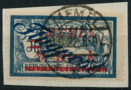 MEMEL 1922 Nr 83 Zentrisch Gestempelt Briefstück Gepr. X42D4B2 - Memel (Klaïpeda) 1923