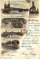 Gruss Aus Strassburg - Litho - Strasbourg