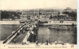 Paris, Panorama Du Pont Et De La Place De La Concorde - Autres & Non Classés