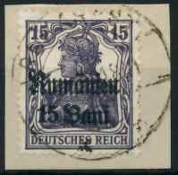 BES. 1WK D-MV RUMÄNIEN Nr 10 Zentrisch Gestempelt Briefstück X42D856 - Occupation 1914-18