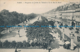 R018265 Paris. Perspective Du Jardin Des Tuileries Et La Rue De Rivoli. No 47. B - Monde