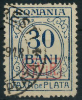 BES. 1WK D-MV RUMÄNIEN PORTO Nr 4 Gestempelt X4349D2 - Ocupación 1914 – 18