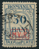 BES. 1WK D-MV RUMÄNIEN PORTO Nr 4 Gestempelt X4349B2 - Ocupación 1914 – 18