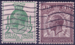 F-EX50268 ENGLAND UK GB 1929 USED KING GEORGE V SIDEWAYS WATERMARK.  - Usados