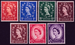 F-EX50271 ENGLAND UK GB 1955 MH QUEEN ELIZABETH WATERMARK INVERTED.  - Unused Stamps