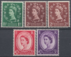 F-EX50251 ENGLAND UK GB 1955 MH QUEEN ELIZABETH WATERMARK SIDEWAYS.  - Unused Stamps