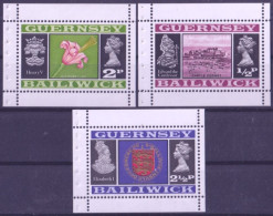 F-EX50274 GUERNSEY ENGLAND UK GB MNH 1971 BOOKLET LILY FLOWER MAP COAST ARMS.  - Guernesey