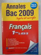 Annales Bac 2009 Sujects Et Corrigés - Andere & Zonder Classificatie