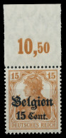 BES. 1WK LANDESPOST BELGIEN Nr 15I POR Postfrisch ORA X434FCE - Occupazione 1914 – 18