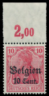 BES. 1WK LANDESPOST BELGIEN Nr 14b POR Postfrisch ORA G X435092 - Occupation 1914-18
