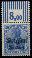 BES. 1WK LANDESPOST BELGIEN Nr 18a WOR 3-7-3 Postfrisch X43B116 - Besetzungen 1914-18