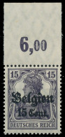 BES. 1WK LANDESPOST BELGIEN Nr 16bI POR Postfrisch ORA X43B152 - Ocupación 1914 – 18