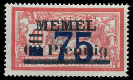 MEMEL 1922 Nr 49 Ungebraucht X447A96 - Memel (Klaipeda) 1923