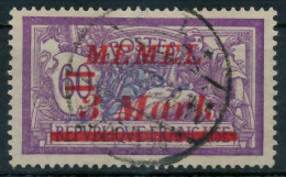 MEMEL 1922 Nr 68 Zentrisch Gestempelt X447D66 - Memelgebiet 1923