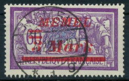MEMEL 1922 Nr 68 Zentrisch Gestempelt X447D6A - Memelgebiet 1923