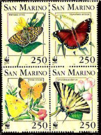 783  Buttterflies - WWF - San Marino - 1,75 - Butterflies