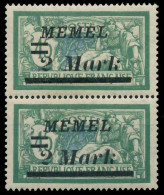 MEMEL 1922 Nr 88II Und 88 Postfrisch SENKR PAAR X452E42 - Memelgebiet 1923